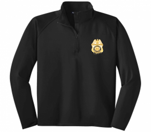 NPDF Quarter Zip Sports-Wick with NPDF Badge Image