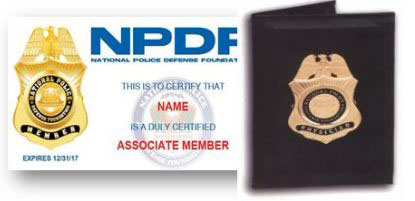 Member Badge Credentials in Leather Wallet Image