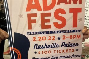 ADAMFEST CONCERT BENEFIT SIGN