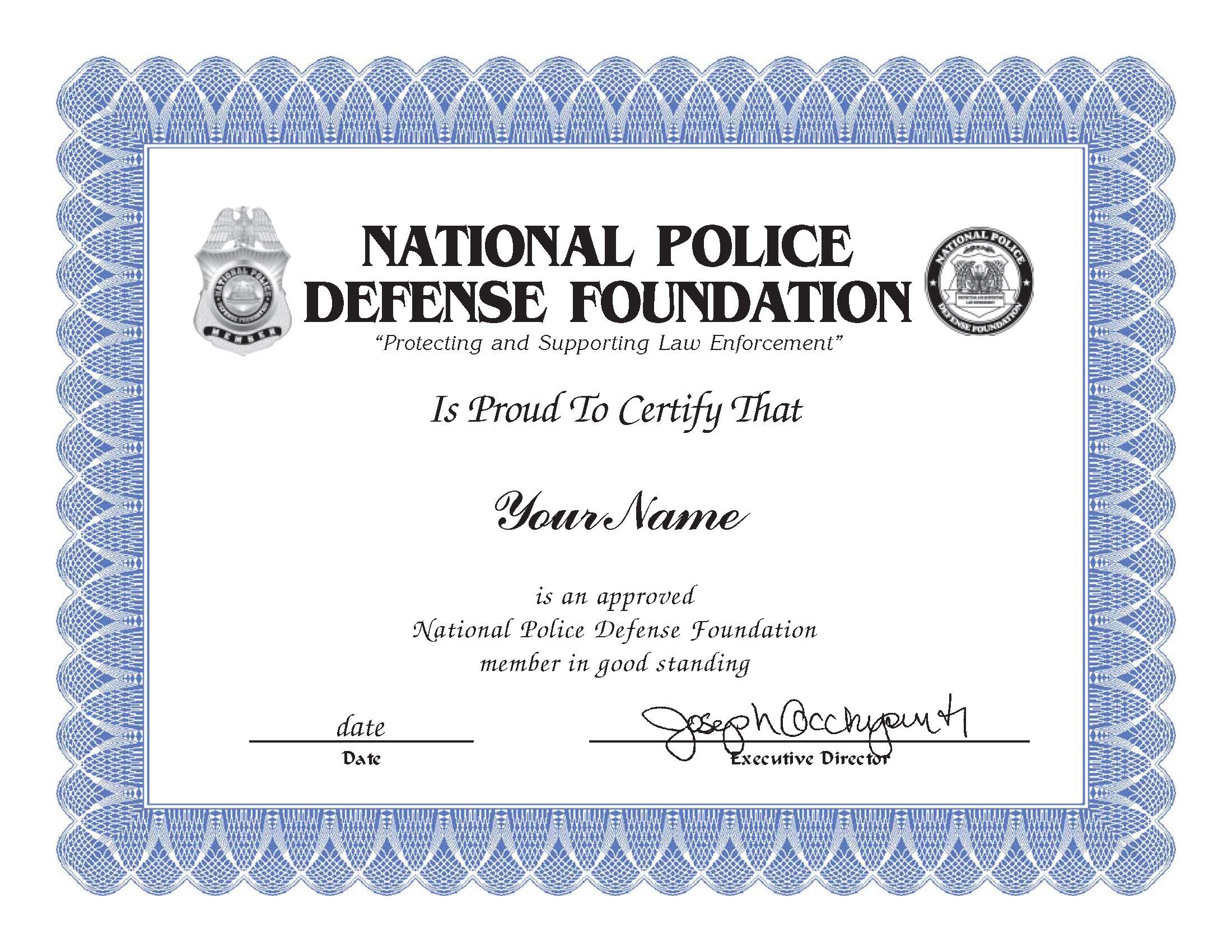 compare memberships – National Police Defense Foundation