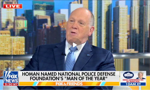 Tom Homan National Police Defense Foundation's Man of the Year via Rumble